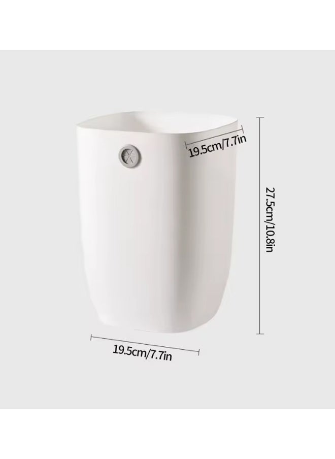 KLNAMAEAAN Plastic Waste Basket，Plastic Small Trash Can Wastebasket, Garbage Container Basket for Bathrooms, Laundry Room, Kitchens, Offices, Kids Rooms, Dorms  - Image 2