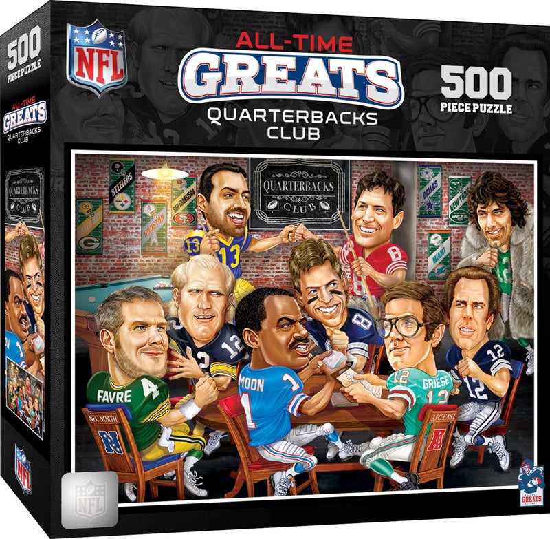MasterPieces NFL Quarterbacks Club Puzzle 500 Piece All-Time Greats - Image 2
