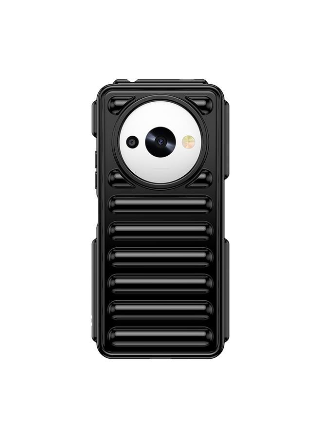 إيروريكس جراب هاتف TPU بلون الحلوى من سلسلة Capsule Series من Xiaomi Poco C61 (أسود)