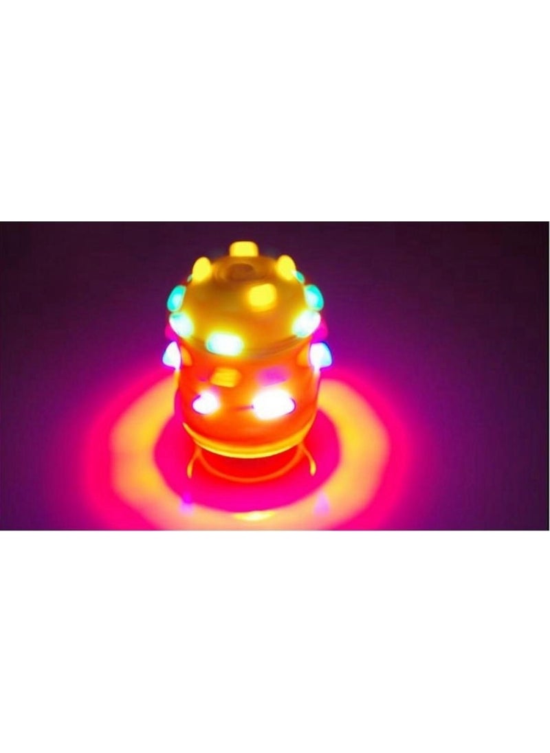 AVENGERS - Toy Spiderman Lighted Musical Spinning Top Pull Drop Horse Spinning Top - Image 1