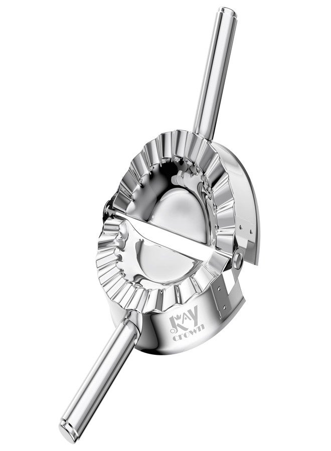 KAYCROWN مكبس إمبانادا من كاي كراون مقاس 3.25 بوصة، أداة صنع الزلابية من الفولاذ المقاوم للصدأ، قطاعة عجين، قالب زلابية للإمبانادا، الزلابية، الرافيولي، البيروجي، الفطائر، الكالزون (صغير: 3 1/4 بوصة) - Image 1