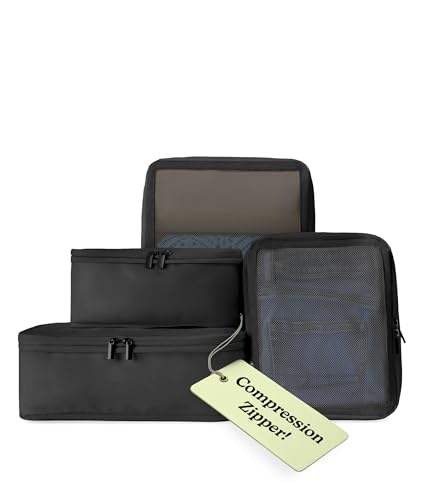 Vandel SpaceSaving Compression Packing Cubes for Women Men Compressible Carry On Suit Case Organizer Luggage Packing Cubes for Travel Organizer Bags for Luggage and Backpacks Suitcase Cube - Image 1