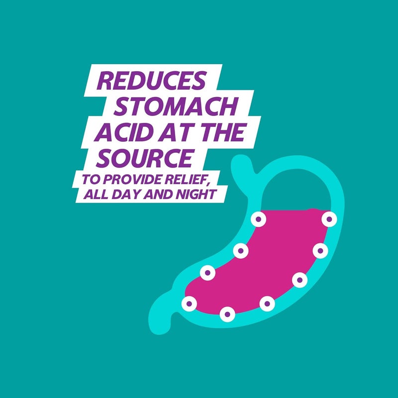 GAVISCON أقراص جارديم إيزوميبرازول لعلاج ارتجاع الحمض 14 حبة تخفيف عسر الهضم وحرقة المعدة حماية 24 ساعة من GERD/GORD مضادات الحموضة للهضم والغثيان - Image 2