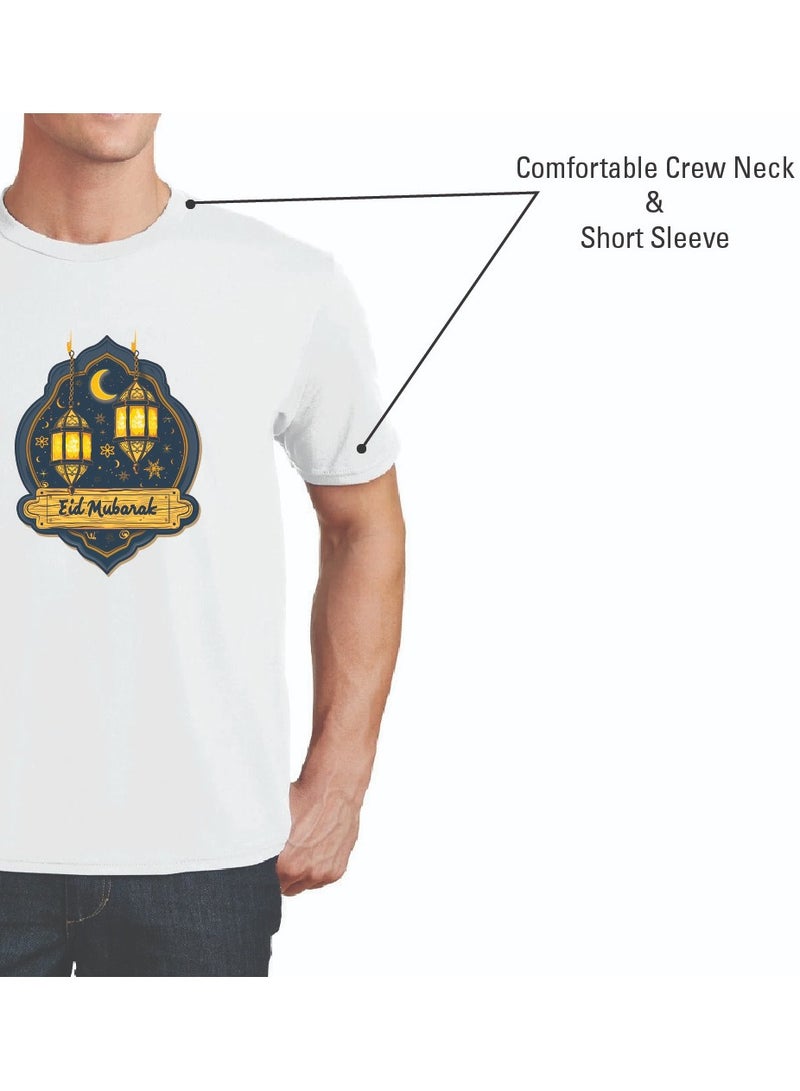 برينت شوب فور مي تي شيرت عيد مبارك للكبار للرجال - تي شيرت قطني برقبة دائرية وأكمام قصيرة - هدية للأب والزوج والأخ - هدية العيد للرجال - احتفل بالعيد بأناقة - Image 5