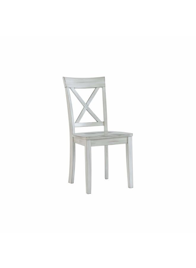 Boraam Jamestown Dining Chair, Set of 2, White Wash - Image 1