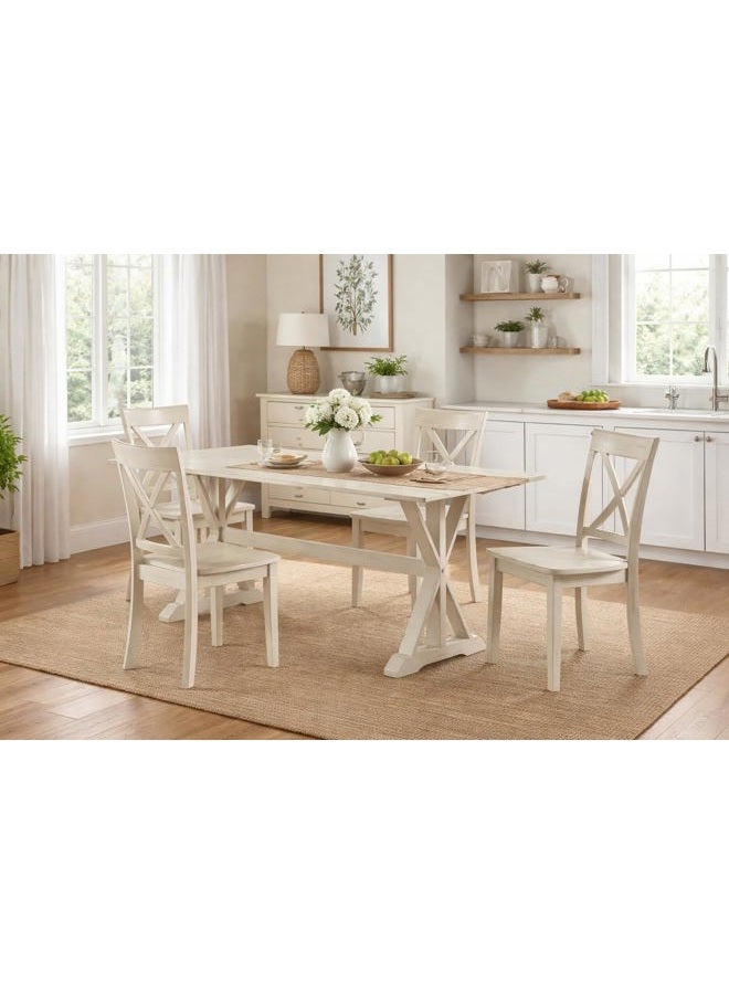 Boraam Jamestown Dining Chair, Set of 2, White Wash - Image 2