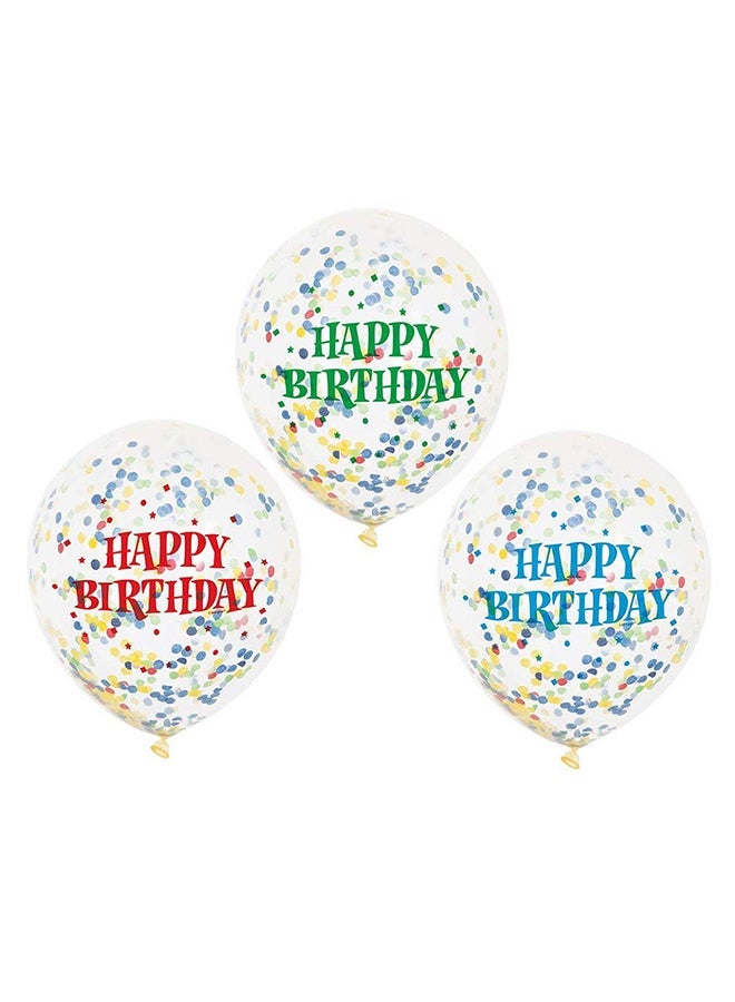 يونيك 6 قطع عيد ميلاد سعيد بالونات قصاصات ورقية 12 بوصة - Image 2