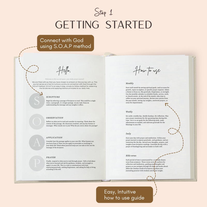 ilohaus Bible Journal & Prayer Journal for Woman â€“ 180-Day Bible Study, Christian Journal for Women, Scripture & Sermon Notes Notebook, Bible Journal Women for Daily Prayer & Faith Reflection - Image 4