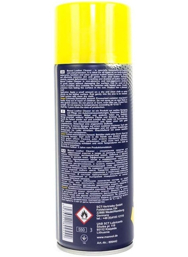 HTE Mannol Germany 2 Pack 9944  Interior Leather Cleaner Spray  450 Ml  - Image 4