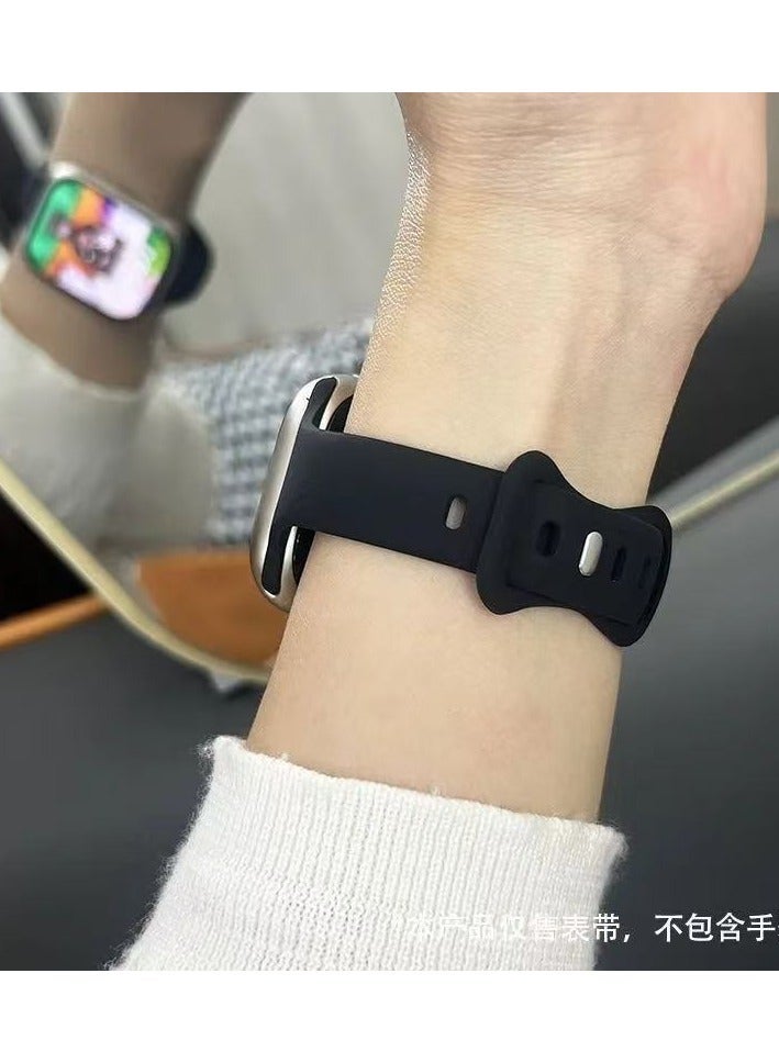 سوار سيليكون رياضي متوافق مع أساور ساعة آبل 40mm 38mm 41mm 44mm 45mm 42mm 49mm للنساء والرجال، سوار معصم ناعم مقاوم للماء بديل لسوار رياضي لأساور iWatch سلسلة 9 8 7 6 5 4 3 2 1 SE Ultra - Image 3