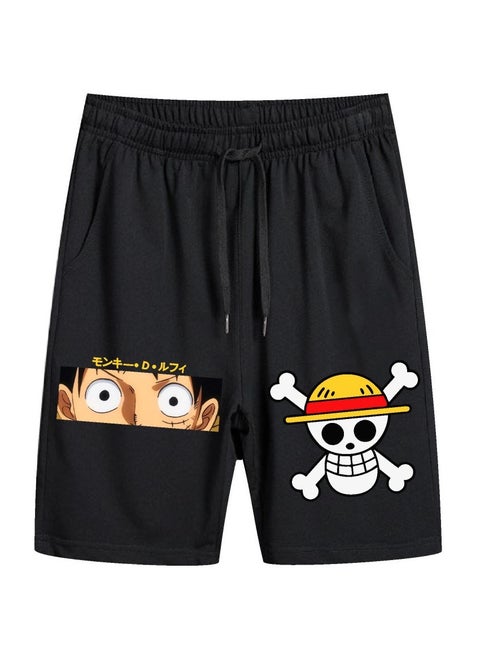 Summer One Piece Loose Print Casual Shorts