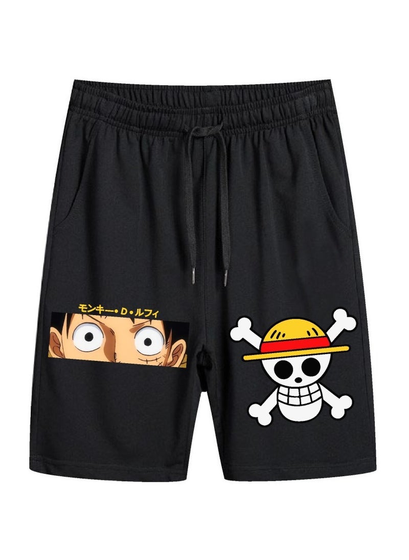 KUYING - Summer One Piece Loose Print Casual Shorts - Image 1