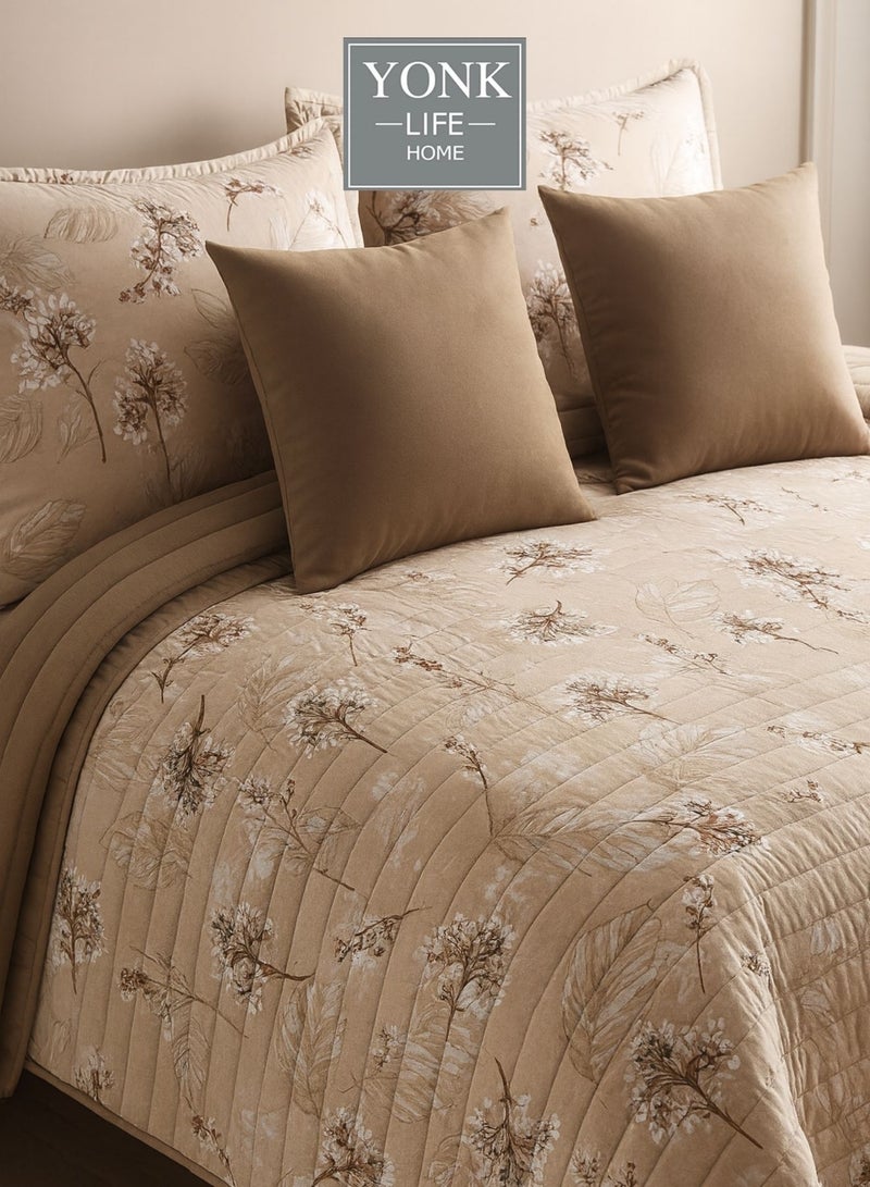 يونك مفرش مزدوج من مايكروفايبر، يناسب سرير بحجم 200 سم × 200 سم، 6 قطع ، قابل للاستخدام من الوجهين - Image 4