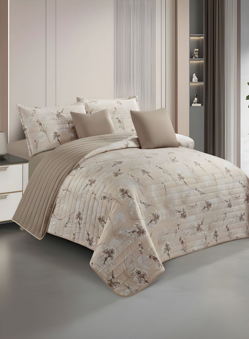 يونك مفرش مزدوج من مايكروفايبر، يناسب سرير بحجم 200 سم × 200 سم، 6 قطع ، قابل للاستخدام من الوجهين - Image 5