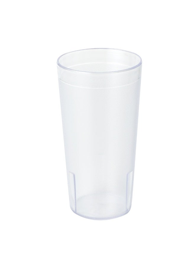 Restaurantware Bev Tek 20 Ounce Plastic Drinking Glasses, 12 Reusable Plastic Cocktail Cups - Shatterproof, Clear Plastic Tumbler Glasses, Dishwashable, Stackable  - Image 1