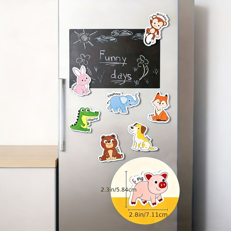 Animal Magnetic Stickers 26 Unique Patterns Durable PVC for Fridge and Dishwasher - Image 2