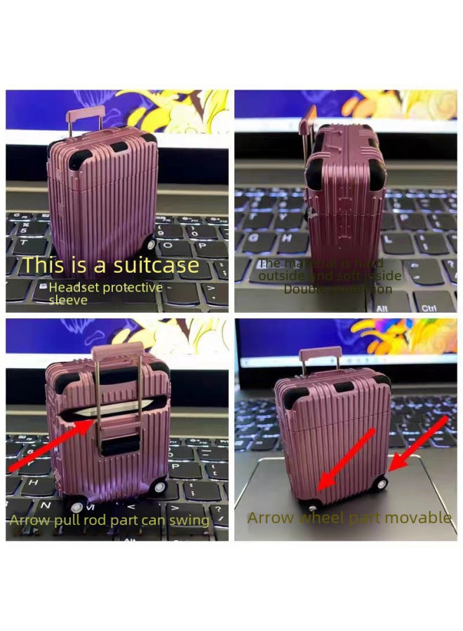 Digital Computer/airpods Case Airpods Case Protective Cover Shell Shockproof Drop-proof Durable Tpu Material-Color:Luggage Protective Cover (lemon Yellow)-Applicable Model:Airpods Pro/Pro2  - Image 3