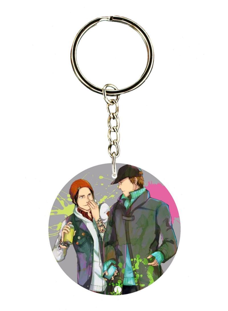 RKN Infamous Second Son Double Side Printed Keychain