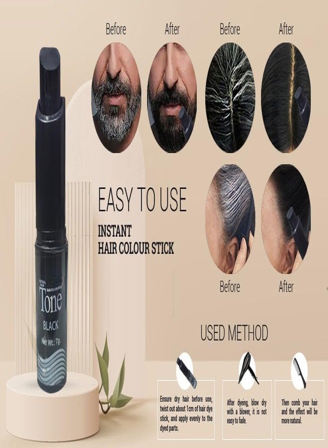 Eve-n Hair Dye Stick Black 7gm 3pc True Tone Instant root touch up stick temporary hair dye - Image 3