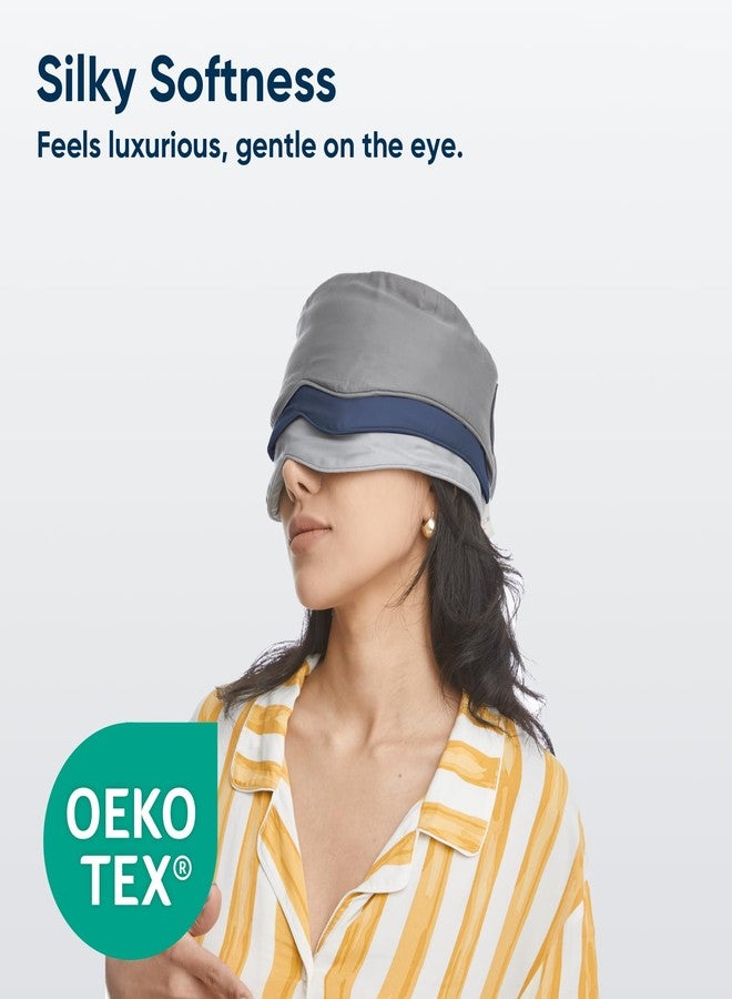 Vesta 100% Bamboo Viscose Sleep Mask, Silky Soft, Adjustable, Full-Size for Total Blackout, Perfect for Sleep, Travel & Nap, Includes Travel Bag and Gift Box (Pacific Blue, Pack of 1 - Image 4