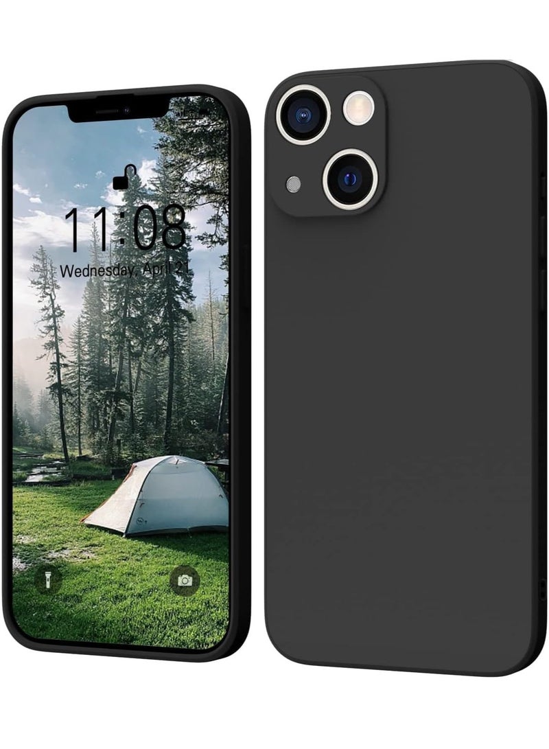 MIGOFAST iPhone 13 Mini 5.4 inch Silicone Case  Soft Ultra Slim Shockproof Back Cover Full Body Protection Easy To Disassemble Black - Image 1