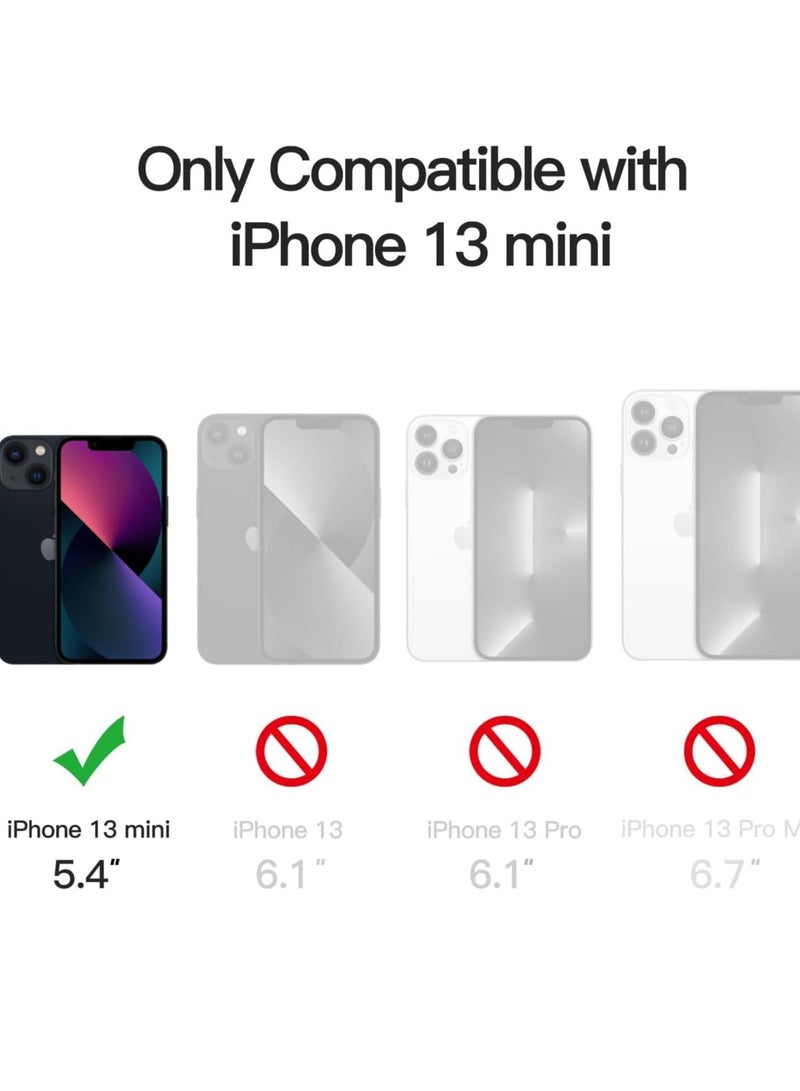 MIGOFAST iPhone 13 Mini 5.4 inch Silicone Case  Soft Ultra Slim Shockproof Back Cover Full Body Protection Easy To Disassemble Black - Image 2