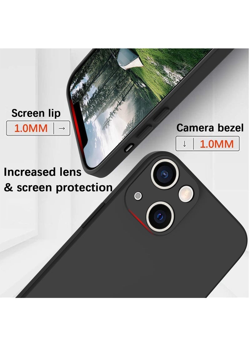 MIGOFAST iPhone 13 Mini 5.4 inch Silicone Case  Soft Ultra Slim Shockproof Back Cover Full Body Protection Easy To Disassemble Black - Image 3