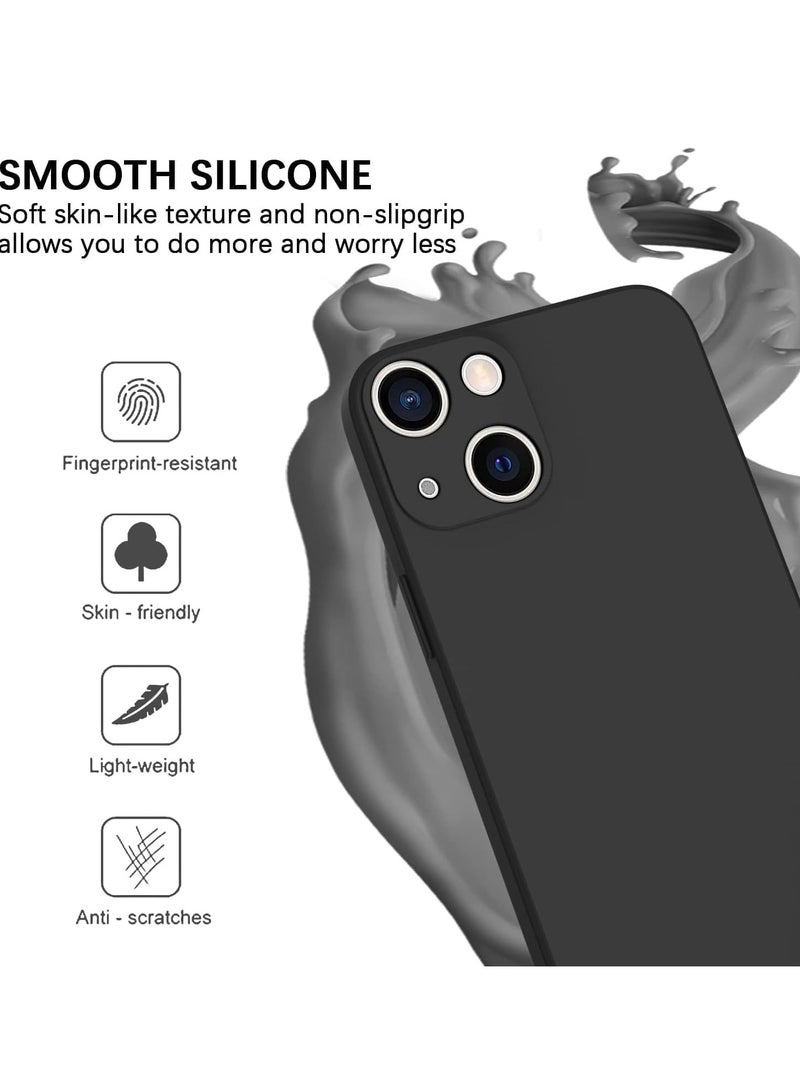MIGOFAST iPhone 13 Mini 5.4 inch Silicone Case  Soft Ultra Slim Shockproof Back Cover Full Body Protection Easy To Disassemble Black - Image 4