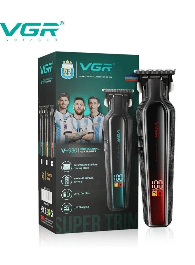 VGR V-930 Professional Hair Clipper and Beard Shaver Trimmer red - Image 1