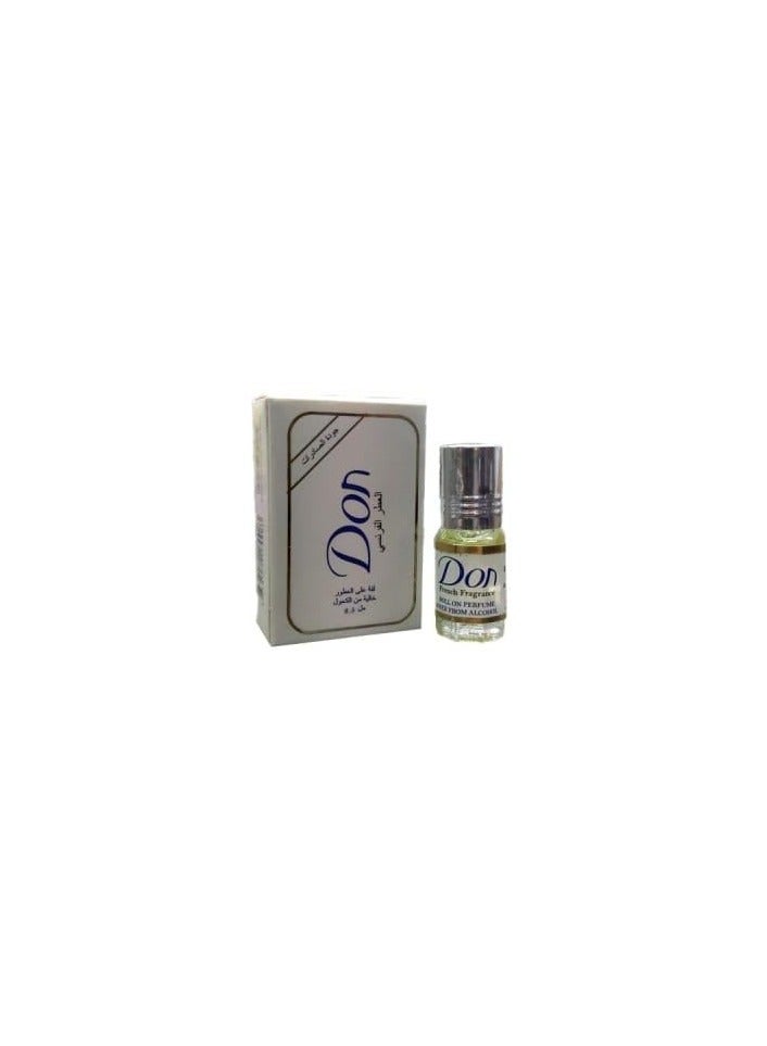 Don Concentrated Roll-On Perfume Alcohol-Free 12 Pieces 2.5 ml