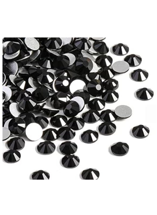RYN Back Crystal Rhinestones Round Gems, Black, SS10 (2.7-2.8mm), 20 Grams - Image 2
