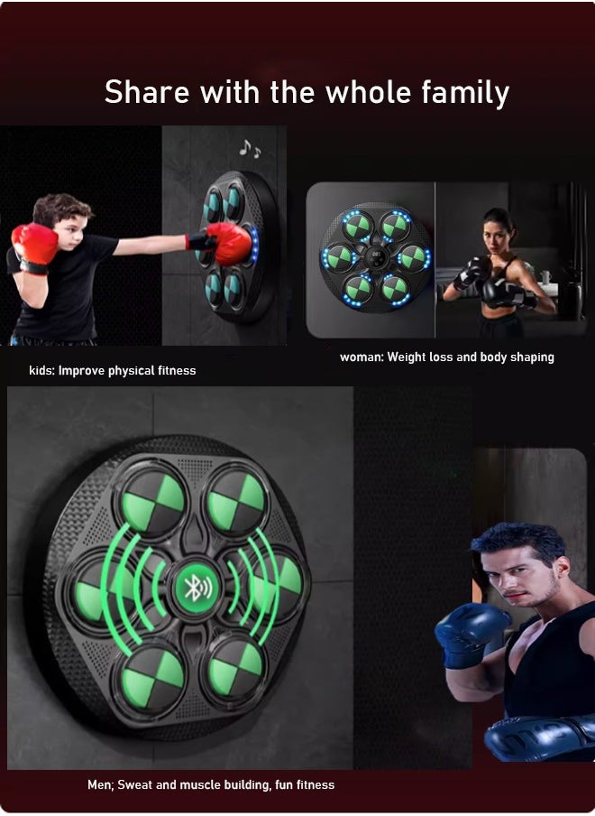 Super ZYouth Smart Electronic Music Boxing Machine for Men with Gloves Toy Wall Mounted Boxing Machine Smart Boxing Target, Wall Mounted Punching Bag Punching Equipment for Boxing Training  - Image 5