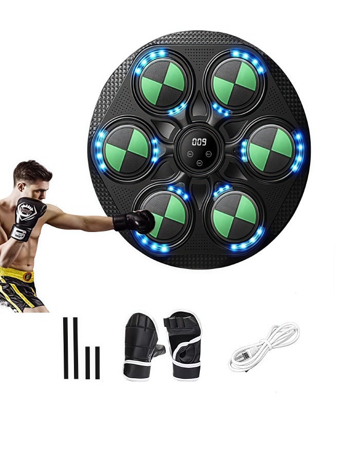 Super ZYouth Smart Electronic Music Boxing Machine for Men with Gloves Toy Wall Mounted Boxing Machine Smart Boxing Target, Wall Mounted Punching Bag Punching Equipment for Boxing Training  - Image 1