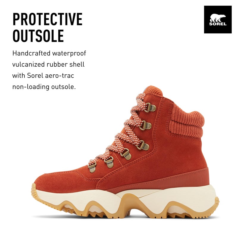 SOREL Women's Kinetic Impact Conquest Plus Waterproof Boot - Sanguine, Jet - 8 - Image 4