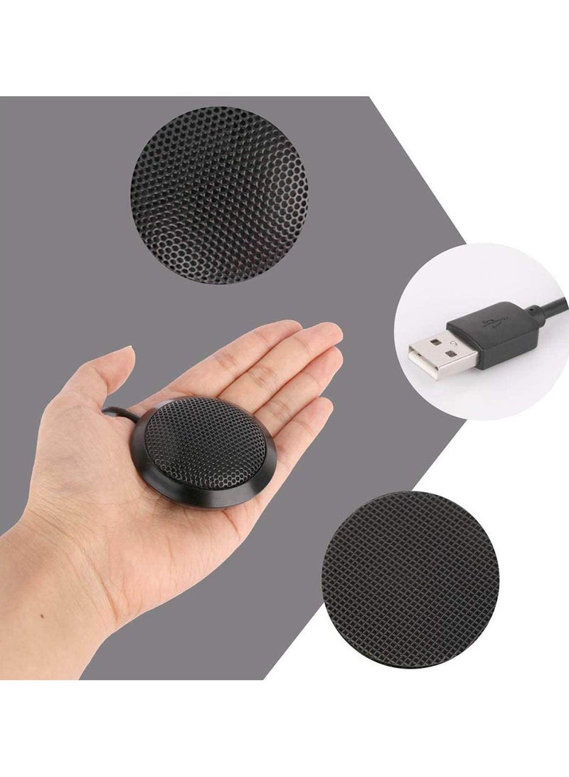 erorex Conference Microphone - Portable USB Computer Mic, 360° Omnidirectional Stereo PC Microphone for/Desktop/Laptop/Tablet, for Skype, Recording, VoIP Calls, Video Conference, Games(1.5m /5ft) - Image 5