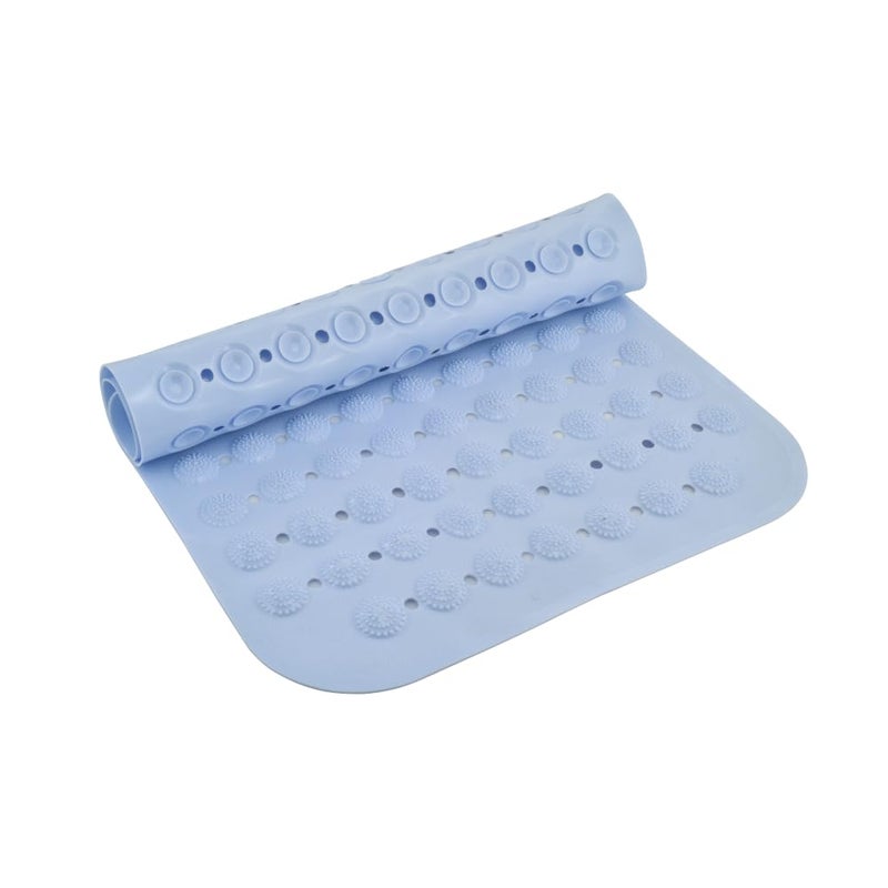 Johnson Bathrooms Johnson Anti Skid Blue Bath Mat for Bathroom | Shower mat with Suction Cups & Drain Holes | (71 cm x 36.5 cm) - Image 4