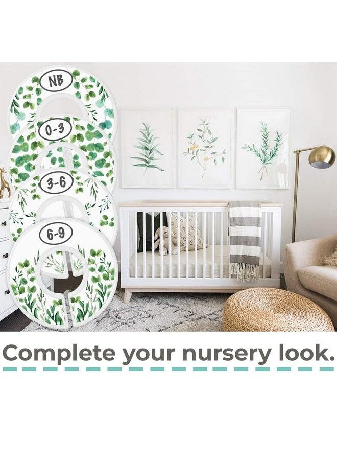 Little Miracles Baby Closet Size Dividers 7X Botanical Nursery Closet Dividers For Baby Clothes Eucalyptus Vines Leaf Plant Greenery Nursery Decor Baby Closet Dividers For Boy Or Girl [Botanical]  - Image 4