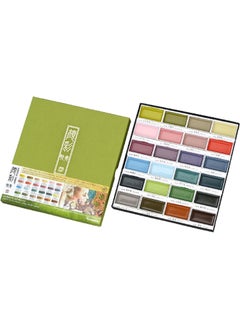 Kuretake Kuretake GANSAI TAMBI Watercolor Paint Set 24 Colors II - Art nouveau, Professional-quality art supplies for artists adult painting aketching, Non-Toxic, Made in Japan  - Image 1