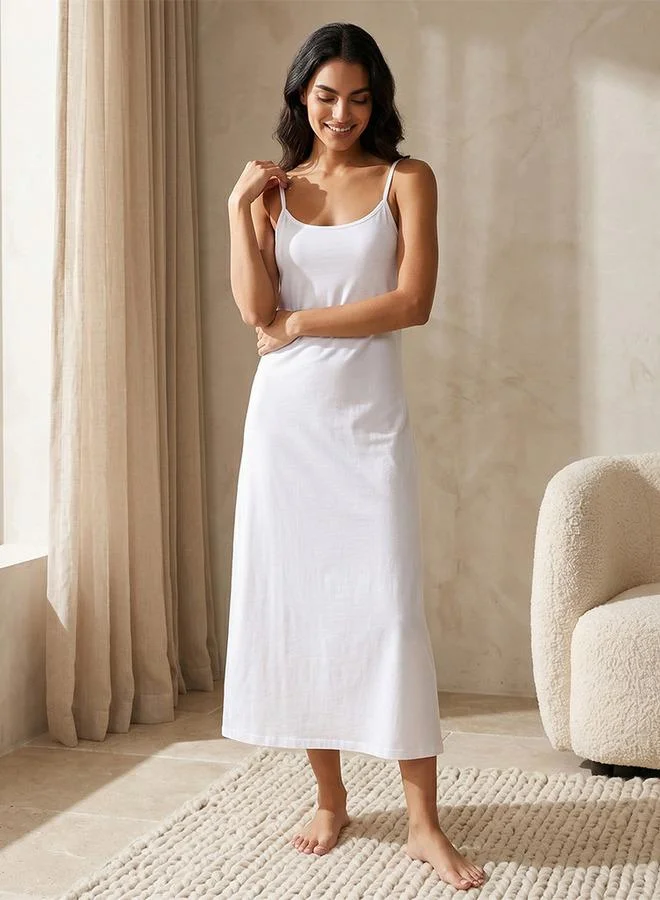 Splash FAV Intimates Long Slip Dress Sleeveless Spaghetti Straps