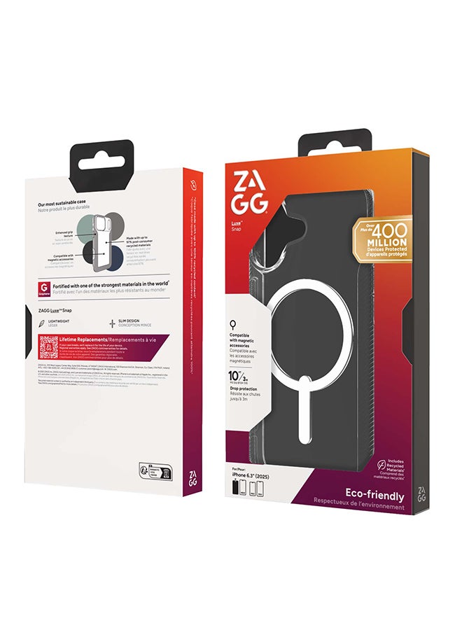 زاج حافظة آيفون 17 – غلاف رفيع واقي متوافق مع MagSafe بقوة الجرافين وحماية من السقوط حتى 10 أقدام – شفاف - Image 2