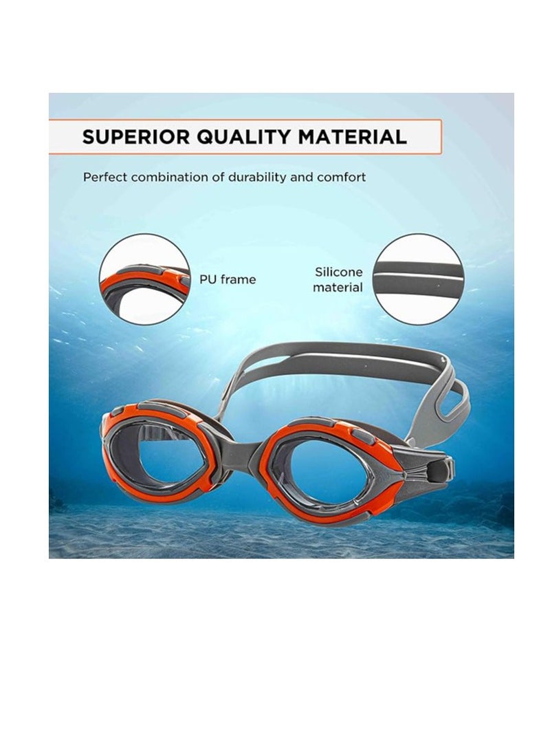 ENDLESS  Premium Swimming Goggle with Anti-Fog and UV Protection | Stylish Big Frame for more Visibility | Soft Silicone Gasket for Leak Proof | With Hard Case  - Image 3