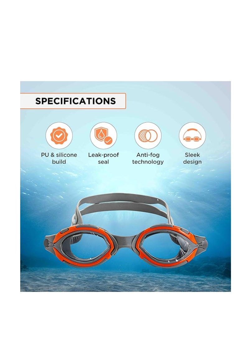 ENDLESS  Premium Swimming Goggle with Anti-Fog and UV Protection | Stylish Big Frame for more Visibility | Soft Silicone Gasket for Leak Proof | With Hard Case  - Image 2