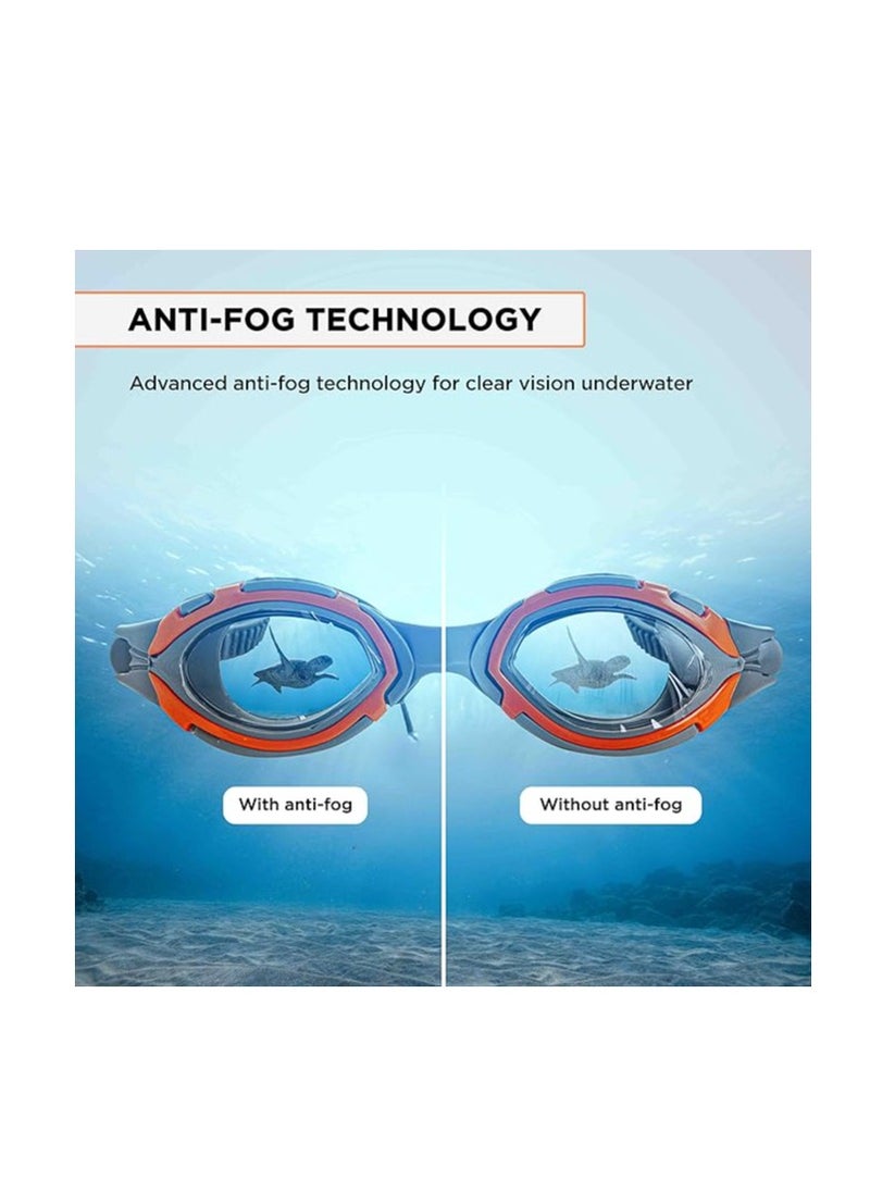 ENDLESS  Premium Swimming Goggle with Anti-Fog and UV Protection | Stylish Big Frame for more Visibility | Soft Silicone Gasket for Leak Proof | With Hard Case  - Image 5