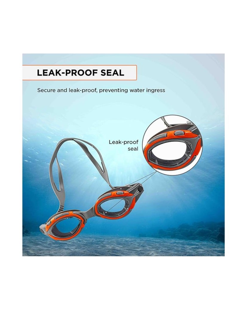 ENDLESS  Premium Swimming Goggle with Anti-Fog and UV Protection | Stylish Big Frame for more Visibility | Soft Silicone Gasket for Leak Proof | With Hard Case  - Image 4