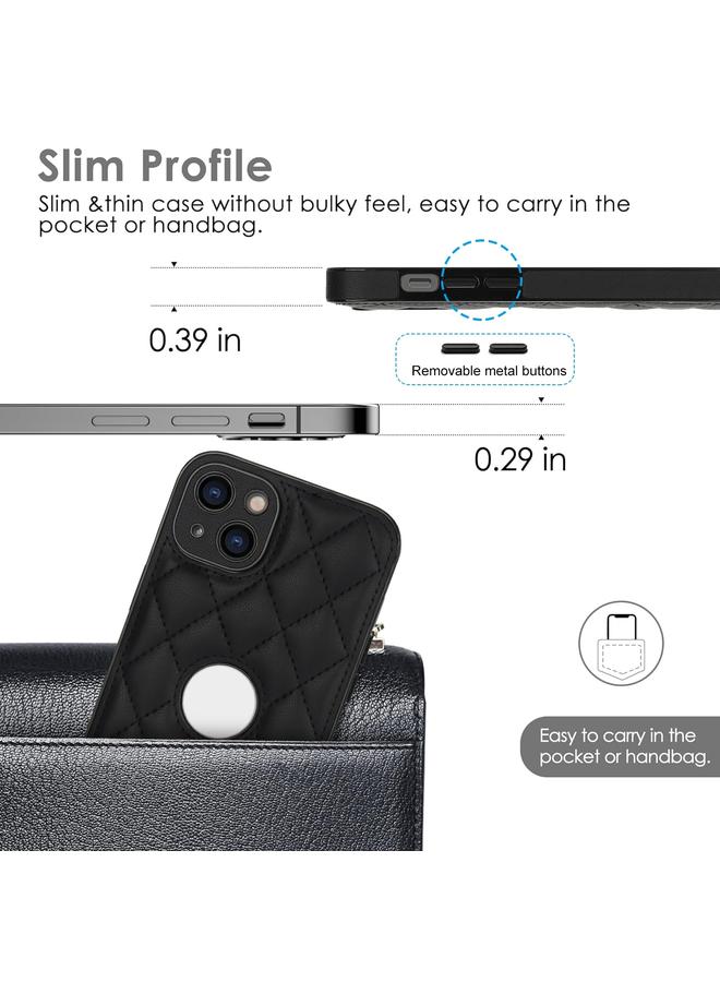 اس-توب جراب هاتف iPhone 15 بغطاء خلفي من الجلد المعيني - Image 4