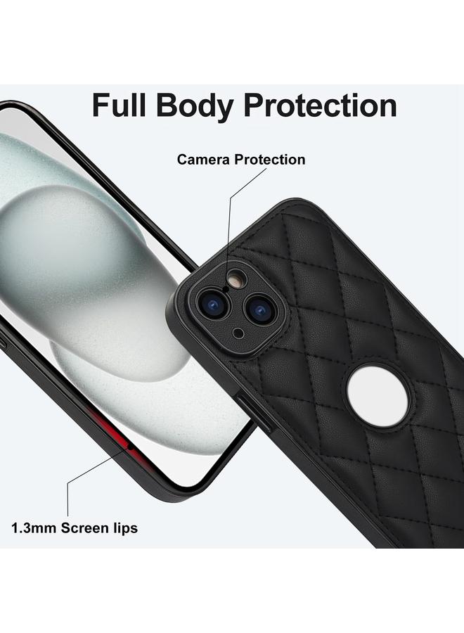 اس-توب جراب هاتف iPhone 15 بغطاء خلفي من الجلد المعيني - Image 3