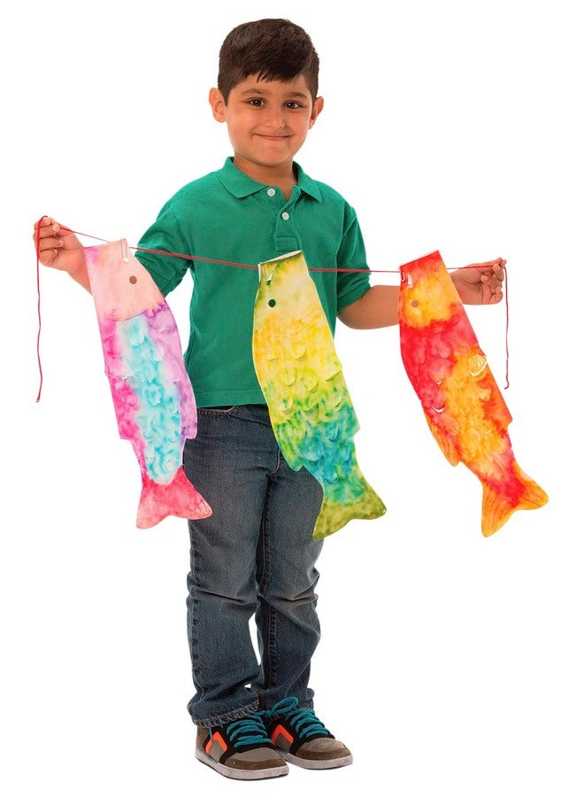 Roylco Roylco Japanese Carp Wind Sock Activity Kit, Pack of 24 - Image 3