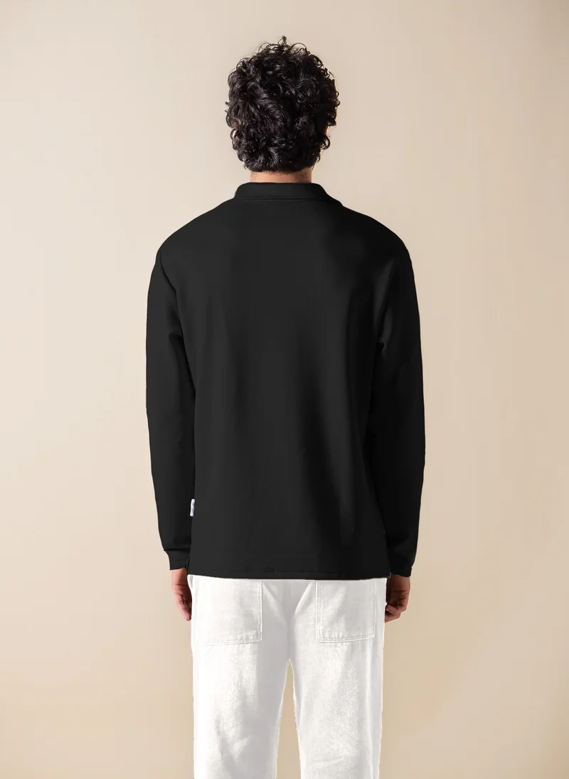 SHAPES SOFT POLO SWEATSHIRT