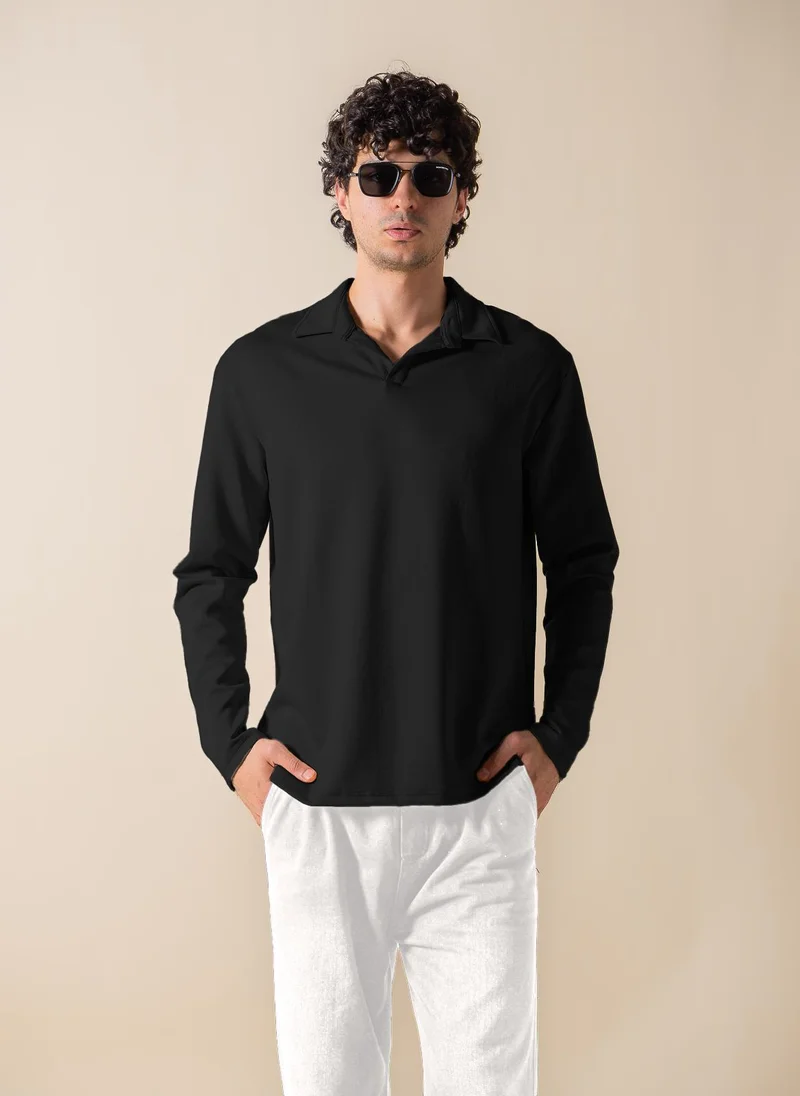 SHAPES SOFT POLO SWEATSHIRT