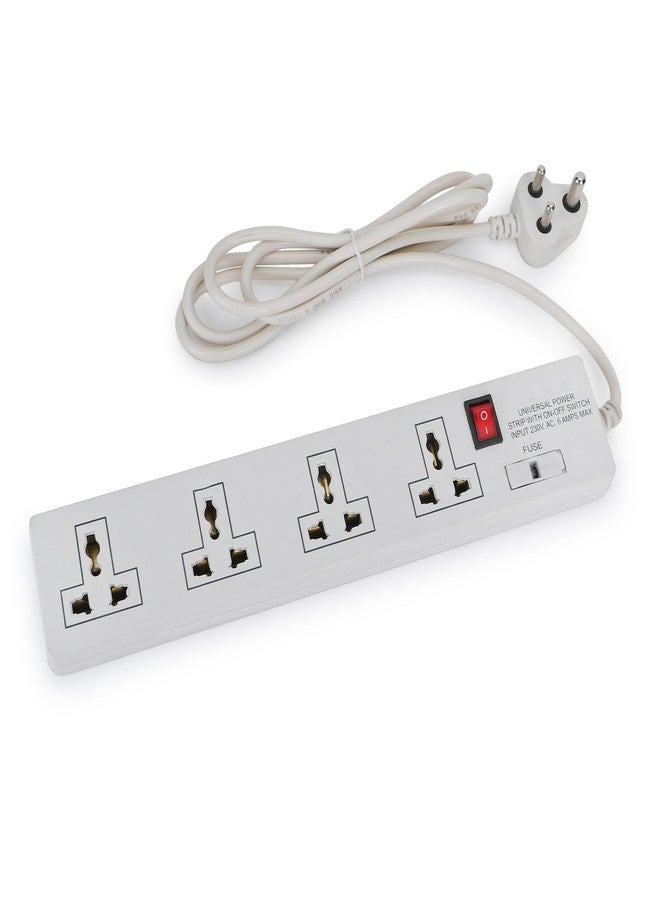 CHITRA-TECH 4-Socket Universal Power Strip with Surge Protection, Master Switch, 4 Metre Cord, Multiple Safety Features - Image 4